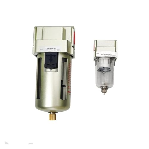 AF2000-02 AF3000-03 AF4000-04 1/4 "3/8" 1/2 "Pneumatischer Luftfilter Kompressorfilter Manueller Ölabscheider(AF2000-02 PC12-02,Copper Filter) von WTKYNULE