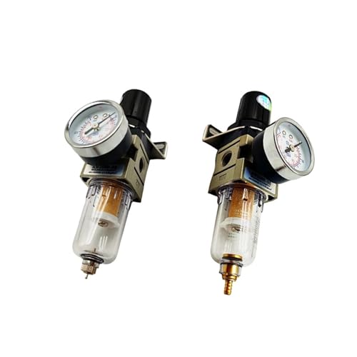 AW2000-02 1/4 pneumatischer Luftdruckregler Öl-Wasser-Abscheider Kompressor Luftfilterregler Druckregelregler Ablassventil(AW2000-02 DP JP,Copper core) von WTKYNULE