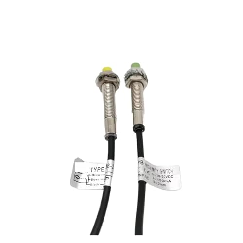 M8 PNP Induktiver Näherungssensorschalter 1 mm 2 mm Abstand 5 V 24 VDC IM8-2-DPA/DPB Zylinderbewegungssensor(1mm,NO,24 V) von WTKYNULE