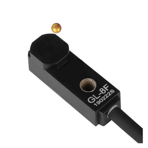 Näherungssensorschalter, rechteckiger Würfel, GL-8F 8FP, induktiver Metalltyp, NPN PNP NO NC, DC12–24 V, 3-adrig, 2 mm(GL-8F (NPN NO)) von WTKYNULE