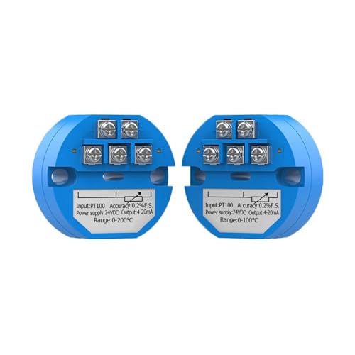 PT100-Temperaturtransmitter – 200–650 °C Temperaturerkennung, 4–20 mA Ausgang, 12 V/24 VDC, PT100-Sensortransmitter(0-300C 12VDC) von WTKYNULE