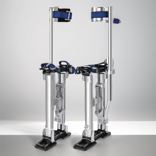 WTLONBF 48"-64" Kletterstelzen für Trockenbauwände für Erwachsene, Robustes und leichtes Aluminium zum Schneiden und Beschneiden von Blättern in großen Höhen, Traglasten über 220 lbs, Silber von WTLONBF