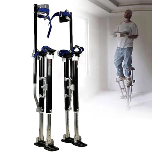 WTLONBF Trockenbau-Stelzenwerkzeuge, verstellbare Werkzeugstelzen mit schützenden Knieschützern, für Gipskartonplatten, Gehen, Taping (120) von WTLONBF