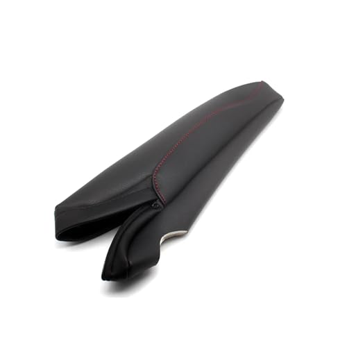 WTNZBAEM Kompatibel mit Honda Odyssey 2004 2005 2006 2007 2008 2009 2010 2011 2012 Mikrofaser-Leder-Sitzarmlehnengriff-Schutzabdeckung(Black with Red Line) von WTNZBAEM
