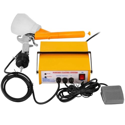 WTRYRN Tragbares Pulversprühsystem, elektrostatisches Pulverbeschichtungssystem, Farbpistole, für Auto-, Haus- und Gartenbeschichtungen von WTRYRN