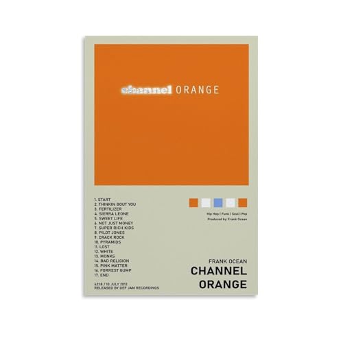 WTZRFV Frank Ocean's Channel Orange AlbumMotivierende Wandkunst, inspirierende Poster, Druck, Leinwand, Zuhause, Wohnzimmer, Schlafzimmer, Dekoration, moderne Designs, ungerahmt, 30 x 45 cm WTZRFV Frank Ocean's Channel Orange AlbumMotivierende Wandkunst, inspirierende Poster, Druck, Leinwand, Zuhause, Wohnzimmer, Schlafzimmer, Dekoration, moderne Designs, ungerahmt, 30 x 45 cm von WTZRFV