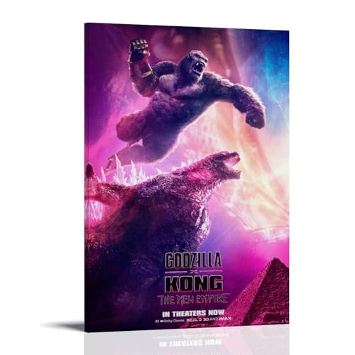 WTZRFV Godzilla X Kong The New EmpireMotivierende Wandkunst, inspirierende Poster, Druck, Leinwand, Zuhause, Wohnzimmer, Schlafzimmer, Dekor, moderne Designs, Rahmenstil, 50 x 75 cm WTZRFV Godzilla X Kong The New EmpireMotivierende Wandkunst, inspirierende Poster, Druck, Leinwand, Zuhause, Wohnzimmer, Schlafzimmer, Dekor, moderne Designs, Rahmenstil, 50 x 75 cm von WTZRFV