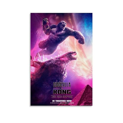 WTZRFV Godzilla X Kong The New EmpireMotivierende Wandkunst, inspirierende Poster, Druck, Leinwand, Zuhause, Wohnzimmer, Schlafzimmer, Dekor, moderne Designs, ungerahmt, 30 x 45 cm WTZRFV Godzilla X Kong The New EmpireMotivierende Wandkunst, inspirierende Poster, Druck, Leinwand, Zuhause, Wohnzimmer, Schlafzimmer, Dekor, moderne Designs, ungerahmt, 30 x 45 cm von WTZRFV