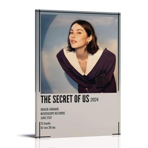 WTZRFV Gracie Abrams The Secret of UsMotivierende Wandkunst, inspirierender Poster, Druck, Leinwand, Zuhause, Wohnzimmer, Schlafzimmer, Dekor, moderne Designs, Rahmenstil, 20 x 30 cm WTZRFV Gracie Abrams The Secret of UsMotivierende Wandkunst, inspirierender Poster, Druck, Leinwand, Zuhause, Wohnzimmer, Schlafzimmer, Dekor, moderne Designs, Rahmenstil, 20 x 30 cm von WTZRFV