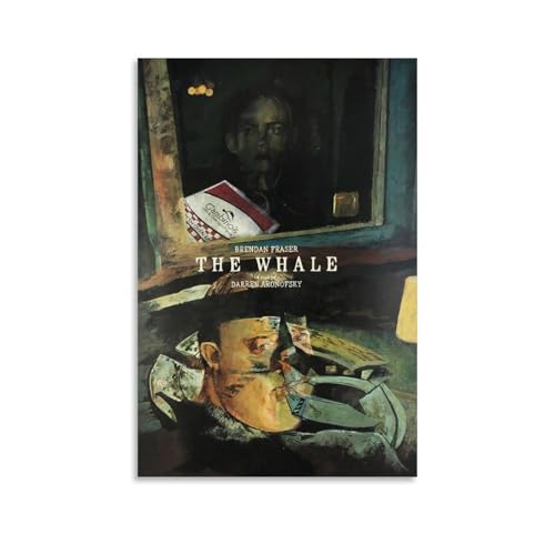 WTZRFV The WhaleMotivierende Wandkunst, inspirierende Poster, Druck, Leinwand, Zuhause, Wohnzimmer, Schlafzimmer, Dekoration, moderne Designs, ungerahmt, 20 x 30 cm von WTZRFV