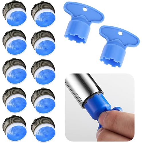 WUBAYI 10 Stück Universal Wasserhahn Strahlregler Set:Enthält 8 M18.2 Wasserhahnbelüfter und 2 Installationsschlüssel - Langlebige Wasserhahnfiltereinsätze für verbesserten Wasserfluss in Küchenspülen WUBAYI 10 Stück Universal Wasserhahn Strahlregler Set:Enthält 8 M18.2 Wasserhahnbelüfter und 2 Installationsschlüssel - Langlebige Wasserhahnfiltereinsätze für verbesserten Wasserfluss in Küchenspülen von WUBAYI