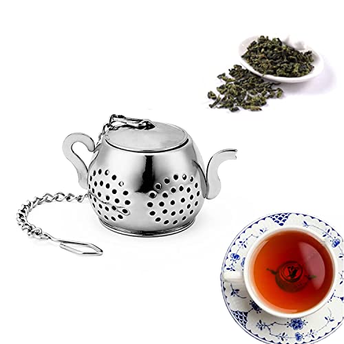 WUBAYI Tee-Ei für losen Tee, Edelstahl-Teesieb, Teefilter zum Aufziehen von losem Tee, 2 Stück WUBAYI Tee-Ei für losen Tee, Edelstahl-Teesieb, Teefilter zum Aufziehen von losem Tee, 2 Stück von WUBAYI