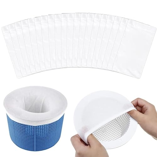 WUBAYI 20er-Pack Premium Pool Skimmer Socken - Wiederverwendbare Schwimmbad-Filtersocken für Skimmerkörbe WUBAYI 20er-Pack Premium Pool Skimmer Socken - Wiederverwendbare Schwimmbad-Filtersocken für Skimmerkörbe von WUBAYI