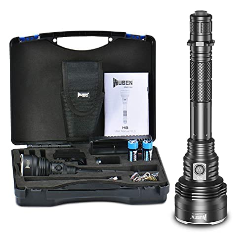 WUBEN H8 Taschenlampe 1000 Meter Hoher Reichweite LED Taschenlampe 1800 Lumen IP68 Wasserdichte Aufladbar USB Extrem Hell Taktische Taschenlampen für Outdoor Campen von WUBEN