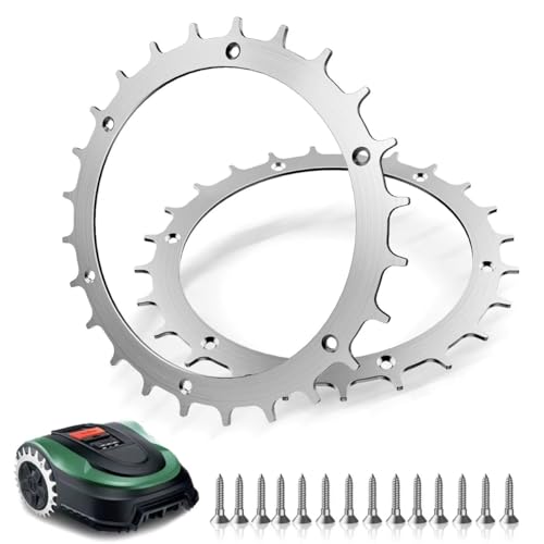 Edelstahl Spikes für Bosch Indego XS 300 400 S500 S+500 M700 Traktionsverbesserung für Mähroboter,aufwendig entgratet 14x Edelstahlschrauben Spikes für Zubehör Off-Wheel-Räder 170mm(2Stück) von WUCHAITOO