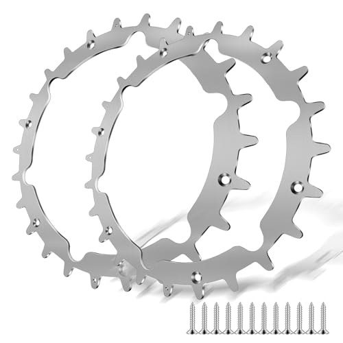 Mähroboter Spikes für Gardena Sileno City 250 + 500 + Life aufwendig entgratet 12 x Edelstahlschrauben Spikes für Zubehör Off Wheel Räder Traktionsverbesserung für Mähroboter Außendurchmesser 212mm von WUCHAITOO