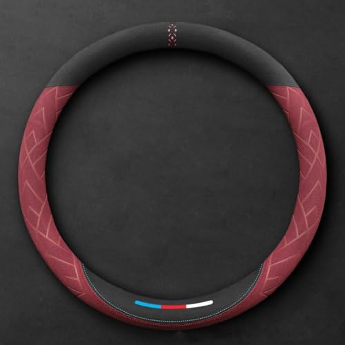 WUCHENGHH Auto Lenkradbezug für KIA Venga 2009-2023, Mikrofaser Leder Lenkradhülle Lenkradschutz Lenkrad Abdeckung Anti Rutsch Atmungsaktiv Zubehör,B/Round~Type-D/Red WUCHENGHH Auto Lenkradbezug für KIA Venga 2009-2023, Mikrofaser Leder Lenkradhülle Lenkradschutz Lenkrad Abdeckung Anti Rutsch Atmungsaktiv Zubehör,B/Round~Type-D/Red von WUCHENGHH