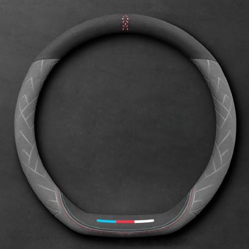 WUCHENGHH Auto Lenkradbezug für Kia Sorento, Mikrofaser Leder Lenkradhülle Lenkradschutz Lenkrad Abdeckung Anti Rutsch Atmungsaktiv Zubehör,A/D~Type-B/Grey WUCHENGHH Auto Lenkradbezug für Kia Sorento, Mikrofaser Leder Lenkradhülle Lenkradschutz Lenkrad Abdeckung Anti Rutsch Atmungsaktiv Zubehör,A/D~Type-B/Grey von WUCHENGHH