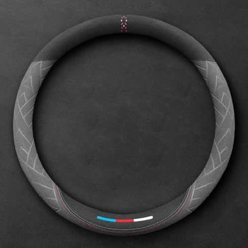 WUCHENGHH Auto Lenkradbezug für Lexus NX, Mikrofaser Leder Lenkradhülle Lenkradschutz Lenkrad Abdeckung Anti Rutsch Atmungsaktiv Zubehör,B/Round~Type-B/Grey WUCHENGHH Auto Lenkradbezug für Lexus NX, Mikrofaser Leder Lenkradhülle Lenkradschutz Lenkrad Abdeckung Anti Rutsch Atmungsaktiv Zubehör,B/Round~Type-B/Grey von WUCHENGHH
