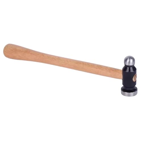 Kleine Hammer zum Basteln, Schmuckherstellung, Jagdhammer mit Holzgriff zum Schlagen von Metallen, Holzgriff von WUCID