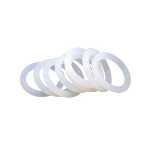 10 Stück weiße O-Ring-Dichtung aus lebensmittelechtem Silikon, CS 4 mm OD 12~150 mm, wasserdichte Unterlegscheibe, runde O-Ringe(OD 150MM ID 142MM_CS 4.0MM) von WUDCW