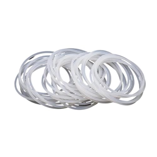 10 Stück weiße Silikonringdichtung CS 2 mm OD 5~100 mm wasserdichte Unterlegscheibe Gummi-O-Ringe Silikonring(OD 25MM ID 21MM_CS 2.0MM) von WUDCW