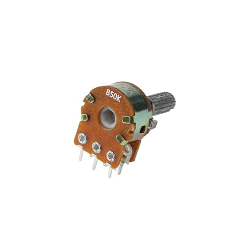 10PCS WH148 Potentiometer B1K B2K B5K B10K B20K B50K B100K B500K Linear Potentiometer 6Pin 20mm Welle mit Muttern und Unterlegscheiben Kit(100K Ohm) von WUDCW