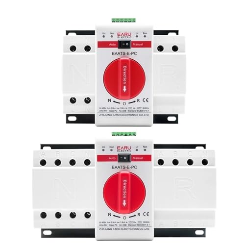 2P 4P 63A 125A ATS PV Dual Power Automatic Transfer Switch AC220V 400V 50/60Hz Typ MCB Manuelle Sal Schalter Circuit Breaker(4P 125A 400V) von WUDCW