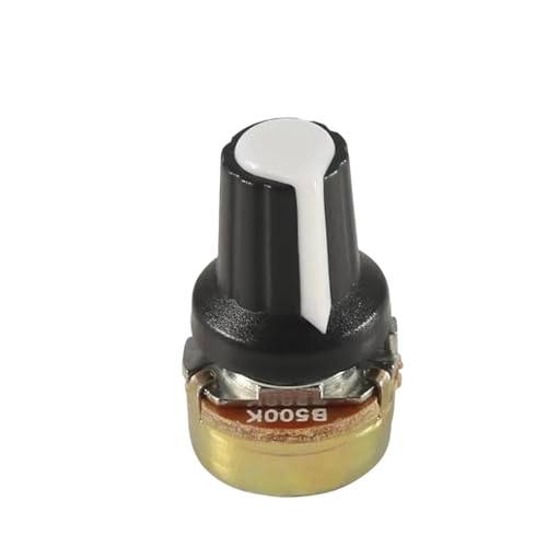 5 Stücke 10k Potentiometerknopf 1K 100K 5K 50K OHM WH148 Welle mit Mutter 3 Terminal Linear Taper Rotary B10K(500K Ohm) von WUDCW