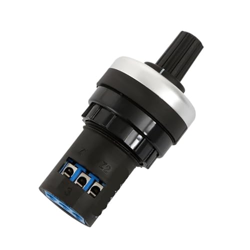 LA42DWQ-22 1K 2K 5K 10K 22mm Durchmesser Töpfe Drehpotentiometer Konverter Gouverneur Inverter Widerstand Schalter for Arduino(5K Ohm) von WUDCW