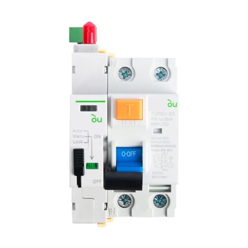 Leistungsschalter RCD RCCB Recloser Differentialschutzschalter AC 220V 16A 63A Intelligenter Unterbrecher(2Pole 30mA,63A) von WUDCW