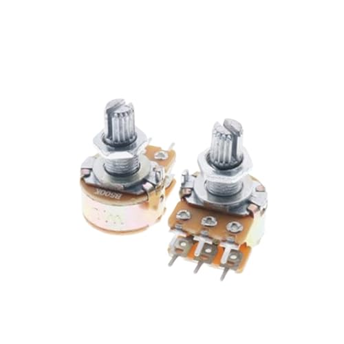 WH148 Linearpotentiometer 15 mm Schaft mit Muttern und Unterlegscheiben 3-polig WH148 B1K B2K B5K B10K B20K B50K B100K B250K B500K B1M(5K Ohm) von WUDCW