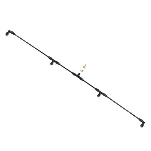4 Düsen Poly Boom mit 3/8 Zoll Messing Fitting - Umschaltbares 2 Düsenmuster, leicht, bis zu 55,1 Zoll lang, geeignet für die Bewässerung großer Flächen in Gärten, Bauernhöfen von WUDIALIEN