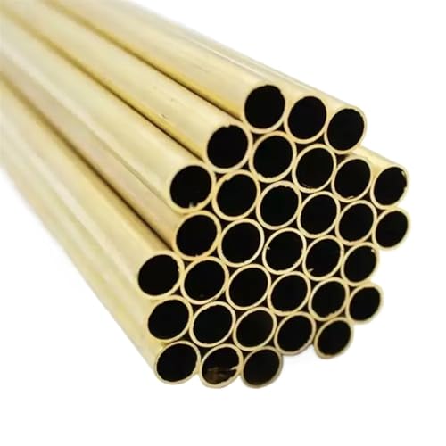 WUDOLI 1000 Stück Messingrohre mit 0,25 mm Wandstärke, gerade Messingrohre for Warm- und Kaltwasserversorgungssysteme Industrie(2mm OD 2.5 x ID 2mm) von WUDOLI
