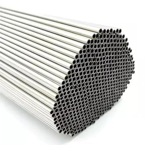 WUDOLI 2000 Stück Aluminiumrohre, Schneiden von leichten Aluminiumrohren for Handwerk und Projekte Industrie(8mm OD 6 x ID 4mm) von WUDOLI
