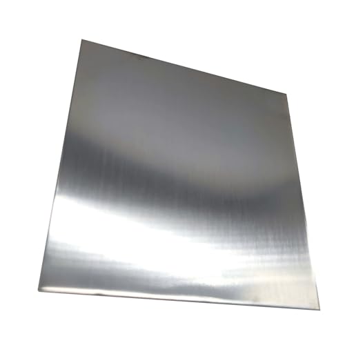 WUDOLI Edelstahlblechplatte 316L, 100 mm x 100 mm, 0,1 mm bis 2 mm Dicke Arbeitsplatte(100x100x0.8mm) von WUDOLI