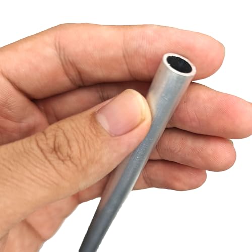 WUDOLI Hohlrohr aus Aluminiumlegierung 6061, Außendurchmesser 10 mm, leichtes Aluminiumrohr for Achsrahmen mit geringer Traglast und Spielzeugskelette Industrie(OD 10mm ID 4.5mm 245mm) von WUDOLI