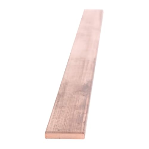 WUDOLI flaches Blech 1 Stück 99,9% reines rotes Kupfer, Flache Metallplatte, Dicke 1 mm bis 5 mm, T2-Kupferstreifen-Kupferplatte quadratische Materialien (Color : 2x12x250mm) von WUDOLI