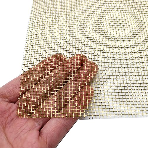 WUDOLI flaches Blech Gewebtes Drahtgeflecht aus reinem Messing for Metallarbeiten, robuste bis ultrafeine Maschenweite von 6 bis 200, 210 x 300 mm quadratische Materialien (Size : 6 Mesh Wire 0.6mm) von WUDOLI
