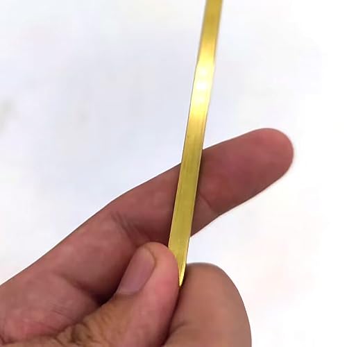 WUDOLI flaches Blech Länge: 500 mm, Messing-Reihenplatte, Messingstreifen, H59, Messingstangenstärke: 3 mm bis 10 mm quadratische Materialien (Size : 3x20x500mm 1pc) von WUDOLI