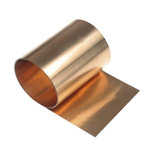WUDOLI flaches Blech Phosphor-Bronze-Platte, Phosphor-Bronze-Haut, Phosphor-Bronze-Folienverarbeitung, Phosphor-Kupfer-Streifen quadratische Materialien (Size : 0.3x200x100mm(1pcs)) von WUDOLI