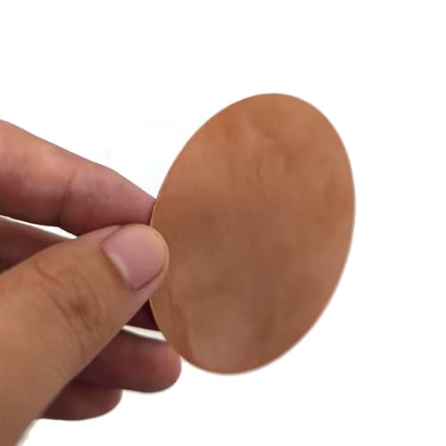 WUDOLI flaches Blech T2 Kupferscheibe, runde Platte, 0,5 mm, 0,8 mm dick, Durchmesser. 20 mm bis 200 mm H62 Kupfer-Rundblech, CNC-Material quadratische Materialien (Size : 0.8x80mm 2pcs) von WUDOLI