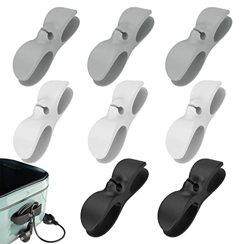 WUDQIJI Kabel Organizer für Geräte 6 Stück Kabelaufwicklung Kabelhalter Kabelverkürzer Kabelaufwickler Selbstklebend Küche Kabel Organizer Kabelwickler für Küchengeräten(3 Farben) von WUDQIJI