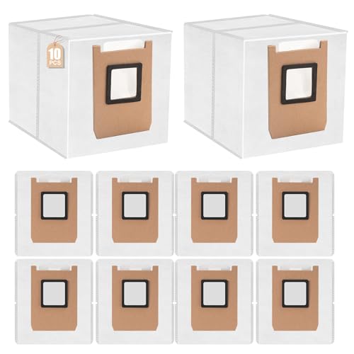 Staubsammelbeutel, kompatibel mit Eufy Omni E20/E25/E28 Roboter-Staubsauger, Vliesstoff, Ersatz-Staubbeutel, 3,2 l große Kapazität, 10 Stück Staubsammelbeutel, kompatibel mit Eufy Omni E20/E25/E28 Roboter-Staubsauger, Vliesstoff, Ersatz-Staubbeutel, 3,2 l große Kapazität, 10 Stück von WUERQIE