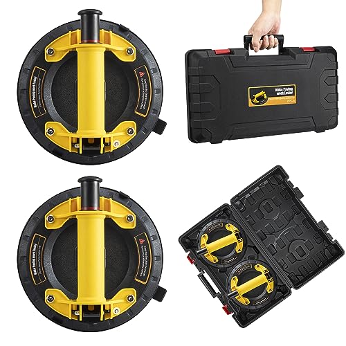 WUERQIE 2er-Set 8" Saugheber Vakuumheber Glassauger mit 150KG Tragkraft für Sicheren Transport von Fliesen, Laminat, Möbel und Mehr, Inklusive Werkzeugkasten WUERQIE 2er-Set 8" Saugheber Vakuumheber Glassauger mit 150KG Tragkraft für Sicheren Transport von Fliesen, Laminat, Möbel und Mehr, Inklusive Werkzeugkasten von WUERQIE