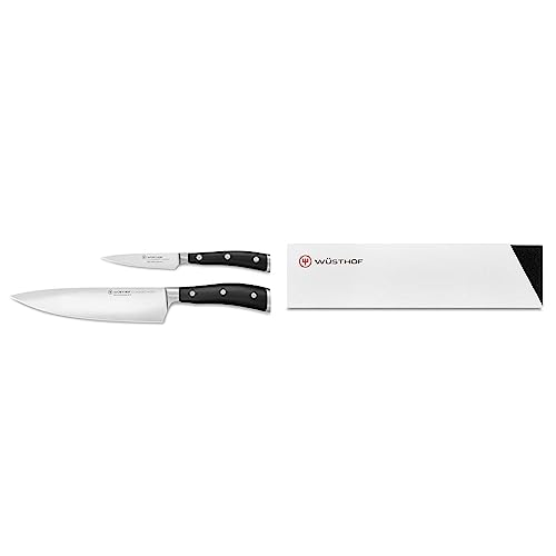 WÜSTHOF Classic Ikon Messersatz mit 2 Messern & Klingenschützer bis 20 cm, Weiß von WÜSTHOF