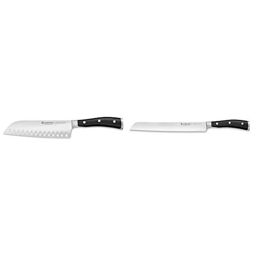 WÜSTHOF Classic Ikon Santoku 17 cm & Classic Ikon Brotmesser 23 cm von WÜSTHOF