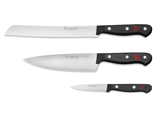 WÜSTHOF Gourmet Messerset mit 3 Messern, Schwarz von WÜSTHOF