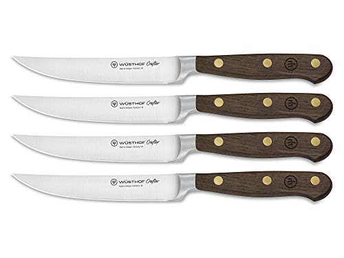WÜSTHOF Crafter Steakmessersatz mit 4 Messern, Braun,silber von WÜSTHOF