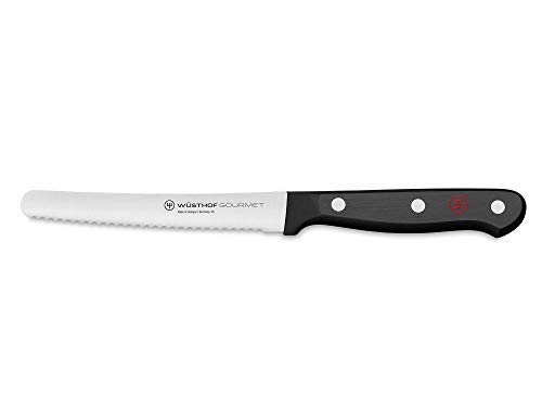 WÜSTHOF Gourmet Brötchenmesser 12 cm, Schwarz von WÜSTHOF